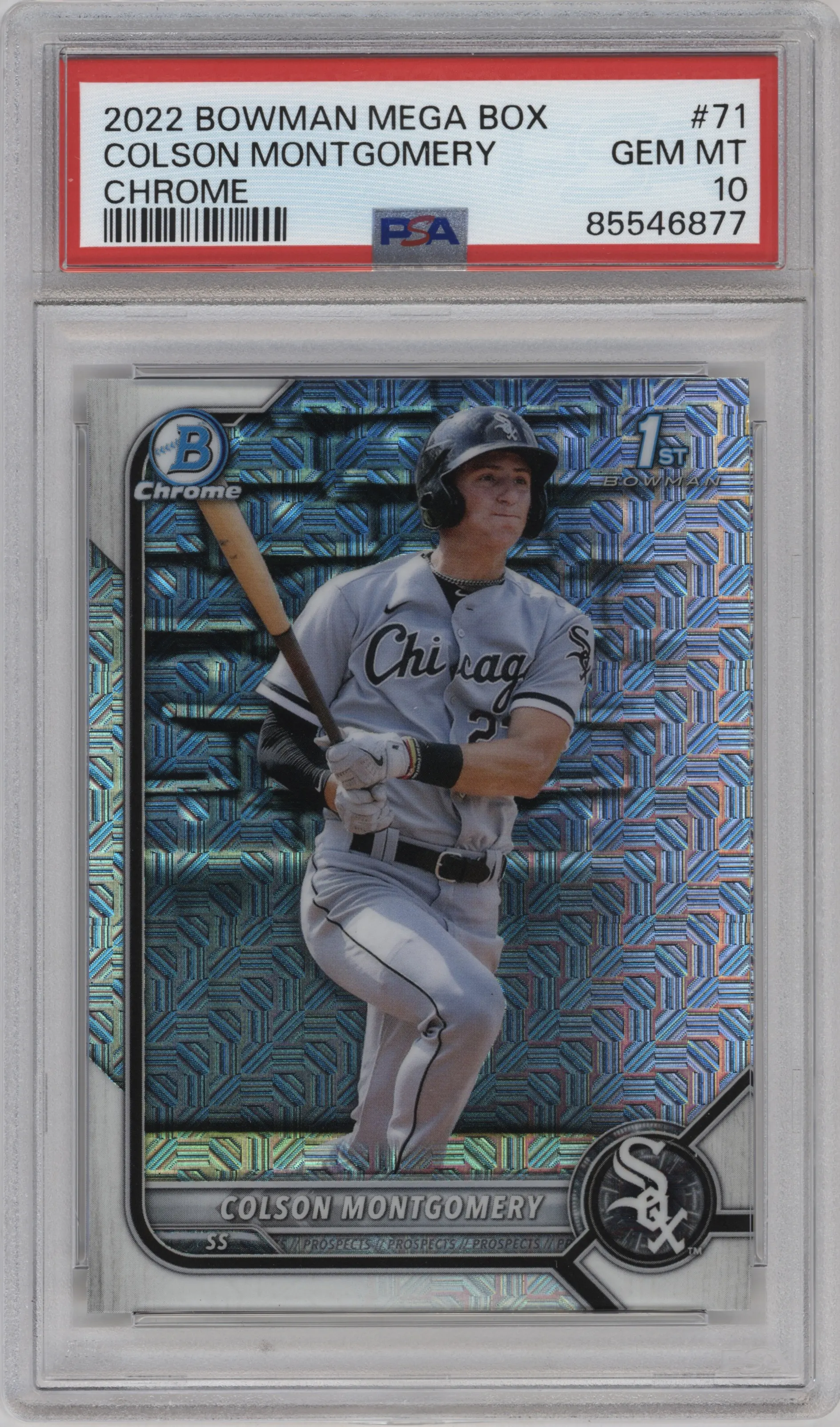 2022 Bowman Mega Box Chrome Colson Montgomery PSA 10
