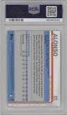 Pete Alonso from the 2019 Topps Series 2 set graded by PSA and given an overall grade of 10.