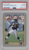 LaDainian Tomlinson from the 2001 Topps set graded by PSA and given an overall grade of 8.