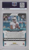 Tua Tagovailoa from the 2020 Panini Prizm set featuring a Red/White/Blue Prizm parallel graded by PSA and given an overall grade of 9.