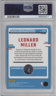 Leonard Miller  from the 2023-24 Donruss Optic set featuring a Holo parallel graded by PSA and given an overall grade of 10.