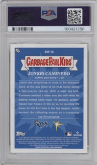 Drippy Junior from the 2024 Bowman Chrome set graded by PSA and given an overall grade of 9.