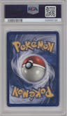 Blastoise from the 1999 Pokemon set graded by PSA and given an overall grade of 6.