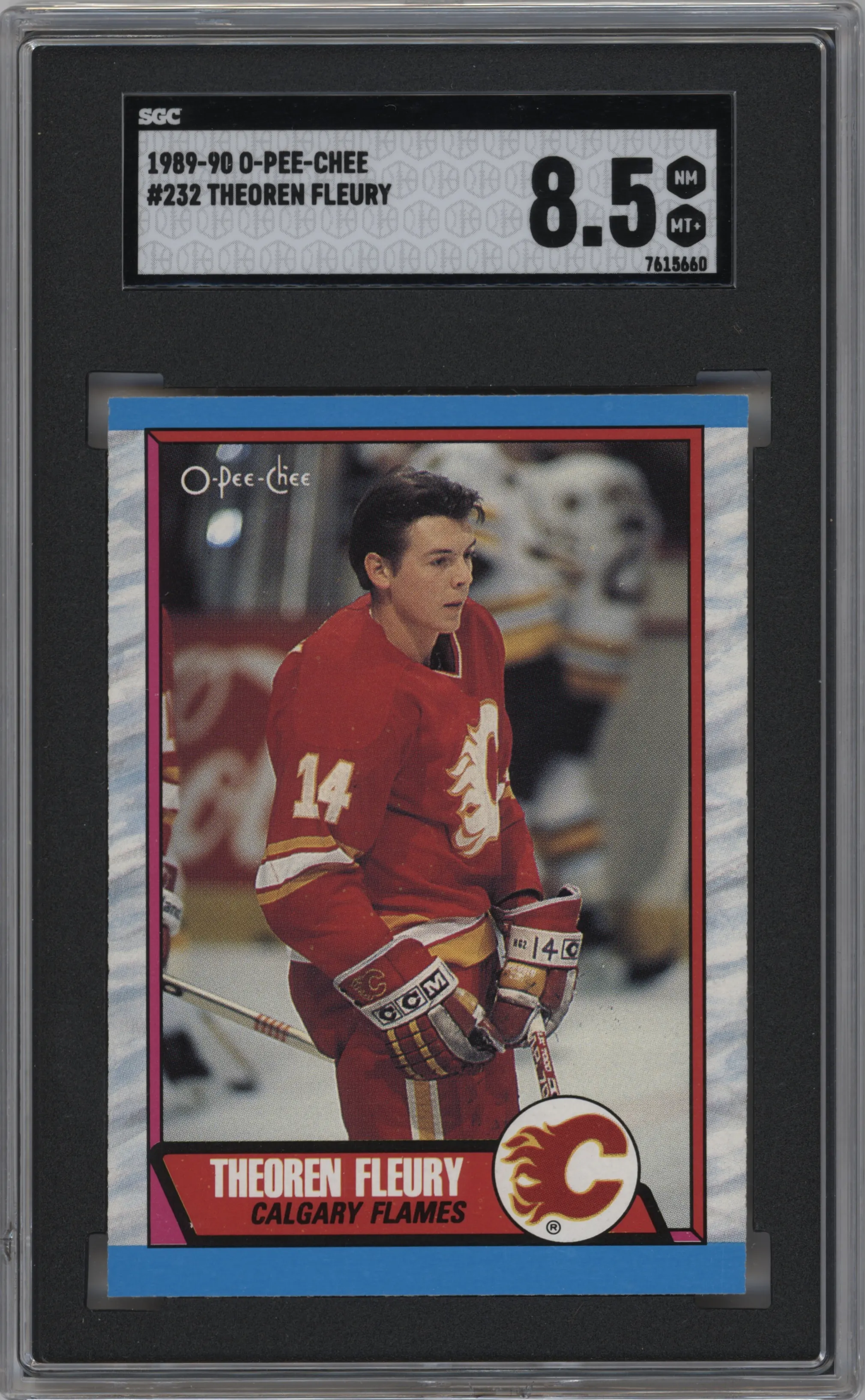 1989 O-Pee-Chee Theoren Fleury #232 SGC 8.5