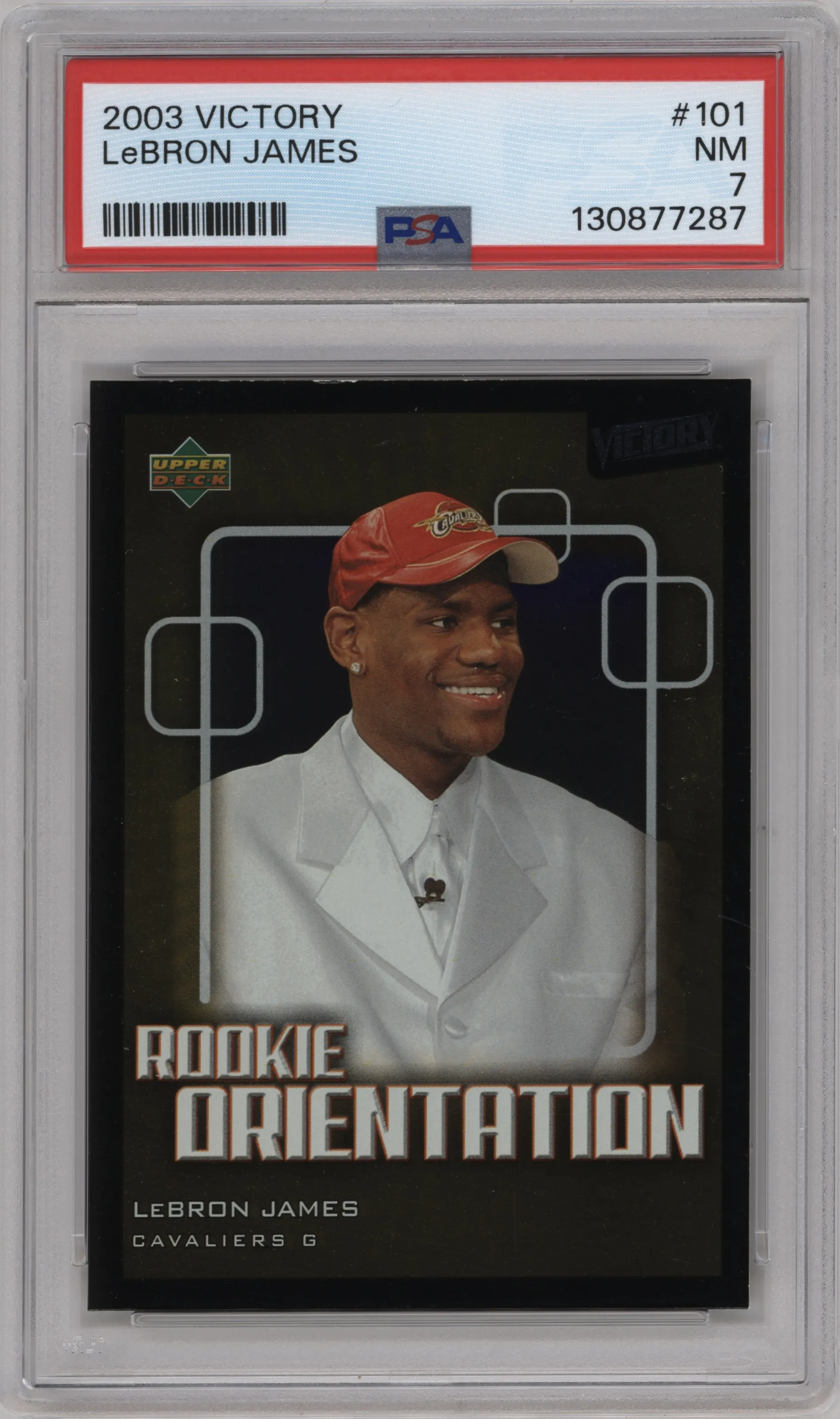2003 Upper Deck Victory LeBron James #101 PSA 7