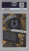 Anthony Richardson from the 2023 Panini Mosaic set graded by PSA and given an overall grade of 10.