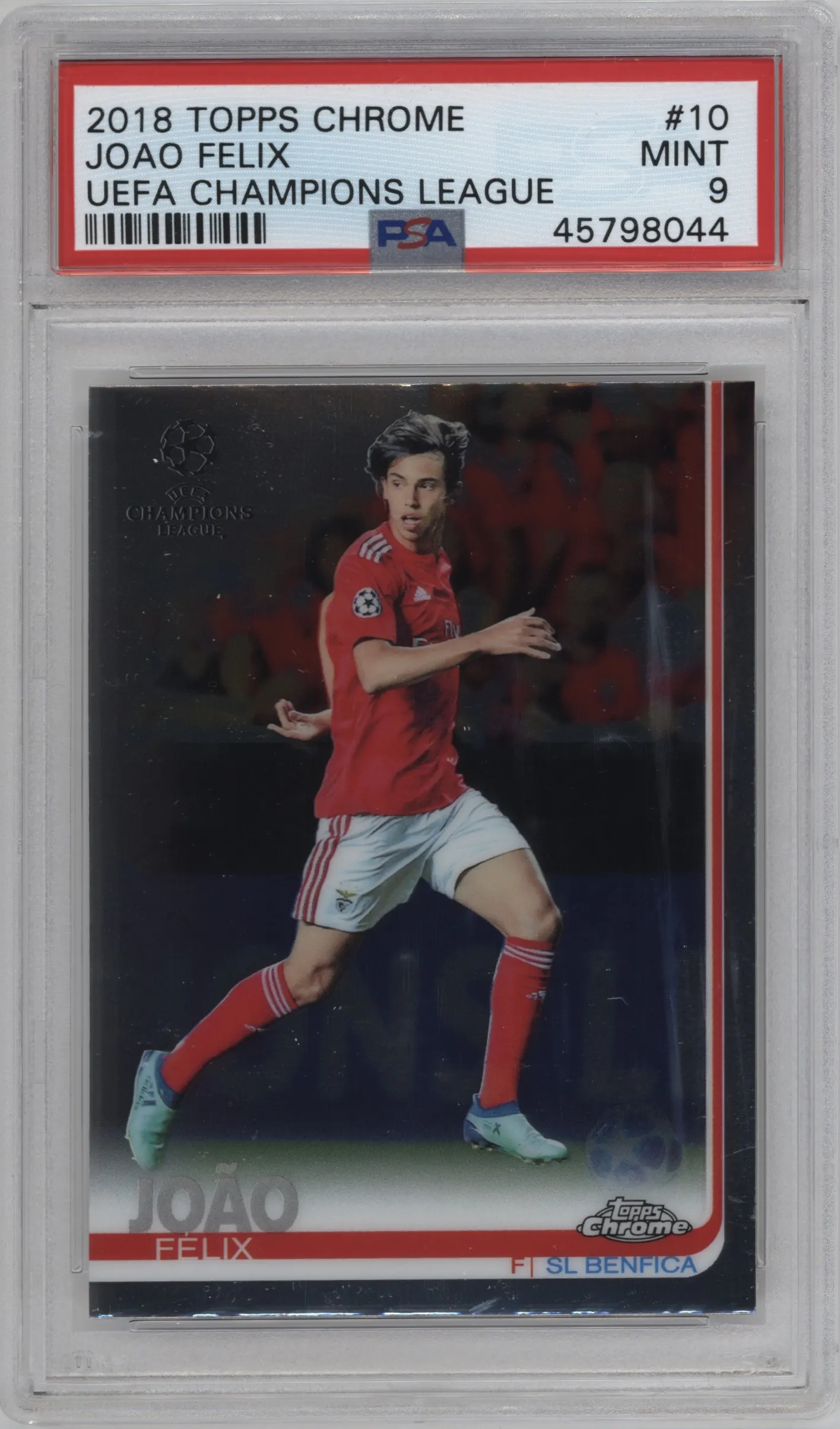 2018 Topps Chrome UEFA Champions League Joao Felix PSA 9