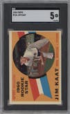 Jim Kaat from the 1960 Topps set graded by SGC and given an overall grade of 5.