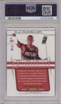 C.J. McCollum from the 2013-14 Panini Prizm set graded by PSA and given an overall grade of 10.