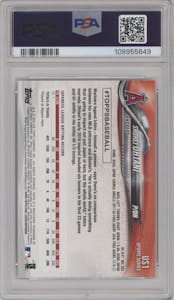 Shohei Ohtani from the 2018 Topps Update set graded by PSA and given an overall grade of 10.