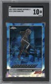 Lewis Hamilton from the 2022 Topps Chrome F1 Sapphire Edition  set graded by SGC and given an overall grade of 10.