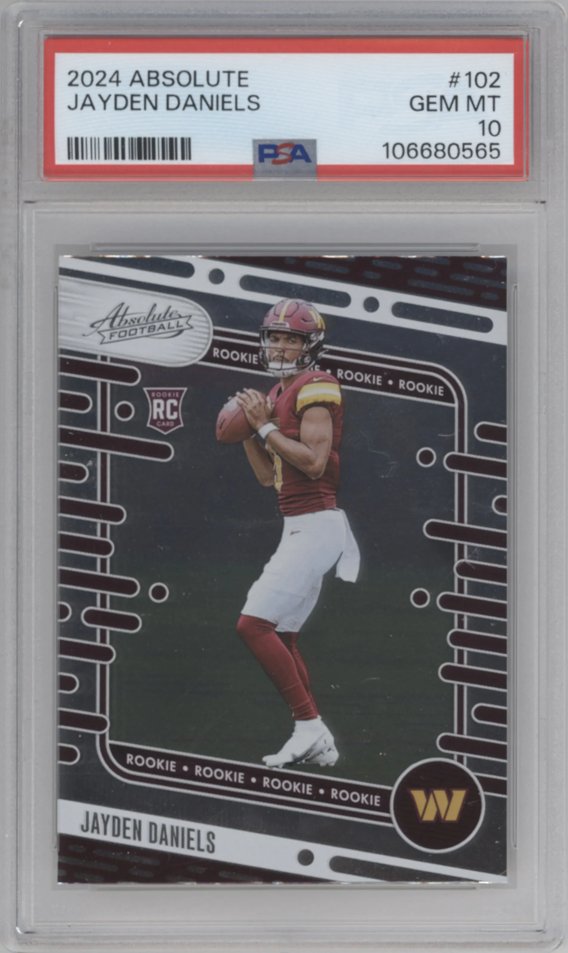 2024 Panini Absolute Jayden Daniels PSA 10