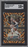 Napheesa Collier from the 2024 Panini Select WNBA set featuring a Tiger parallel graded by SGC and given an overall grade of 10.