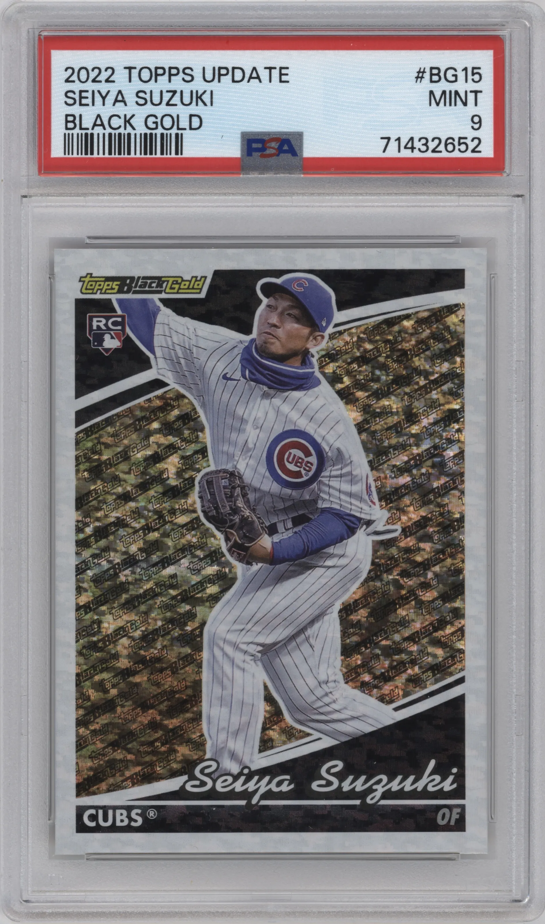 2022 Topps Update Black Gold Seiya Suzuki PSA 9