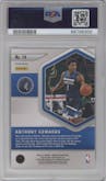 Anthony Edwards from the 2020-21 Panini Mosaic set featuring a Fast Break parallel graded by PSA and given an overall grade of 10.