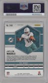 Jaylen Waddle from the 2021 Panini Mosaic set featuring a Genesis parallel graded by PSA and given an overall grade of 10.