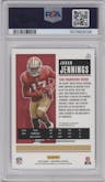 Jauan Jennings from the 2020 Panini Contenders set graded by PSA and given an overall grade of 10.