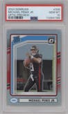 Michael Penix Jr.  from the 2024 Donruss set graded by PSA and given an overall grade of 10.