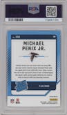 Michael Penix Jr.  from the 2024 Donruss set graded by PSA and given an overall grade of 10.