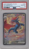 Salamence ex from the 2025 Pokemon SV set graded by PSA and given an overall grade of 10.