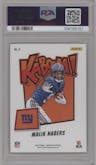 Malik Nabers from the 2024 Panini Absolute set graded by PSA and given an overall grade of 10.