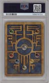 Ancient Mew from the 2000 Pokemon set featuring a Pokemon 2000 Movie parallel graded by PSA and given an overall grade of 9.