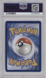 Cresselia from the 2024 Pokemon SV set graded by PSA and given an overall grade of 10.
