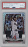 Corbin Carroll from the 2023 Bowman Mega Box set graded by PSA and given an overall grade of 10.