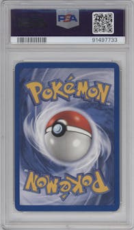 Dark Dragonite from the 2000 Pokemon set graded by PSA and given an overall grade of 8.