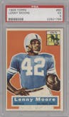 Lenny Moore from the 1956 Topps set graded by PSA and given an overall grade of 5.