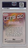 Colton Cowser from the 2024 Topps Pristine set graded by PSA and given an overall grade of 10.