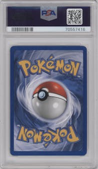 Mewtwo from the 2000 Pokemon set graded by PSA and given an overall grade of 8.