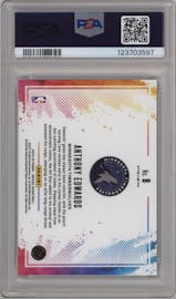 Anthony Edwards from the 2024-25 Panini Mosaic set graded by PSA and given an overall grade of 10.