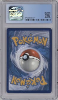 Jirachi from the 2020 Pokemon SWSH set graded by CSG and given an overall grade of 8.