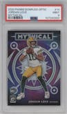 Jordan Love from the 2020 Panini Donruss Optic set graded by PSA and given an overall grade of 9.
