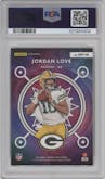 Jordan Love from the 2020 Panini Donruss Optic set graded by PSA and given an overall grade of 9.