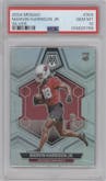 Marvin Harrison Jr. from the 2024 Panini Mosaic set featuring a Silver parallel graded by PSA and given an overall grade of 10.