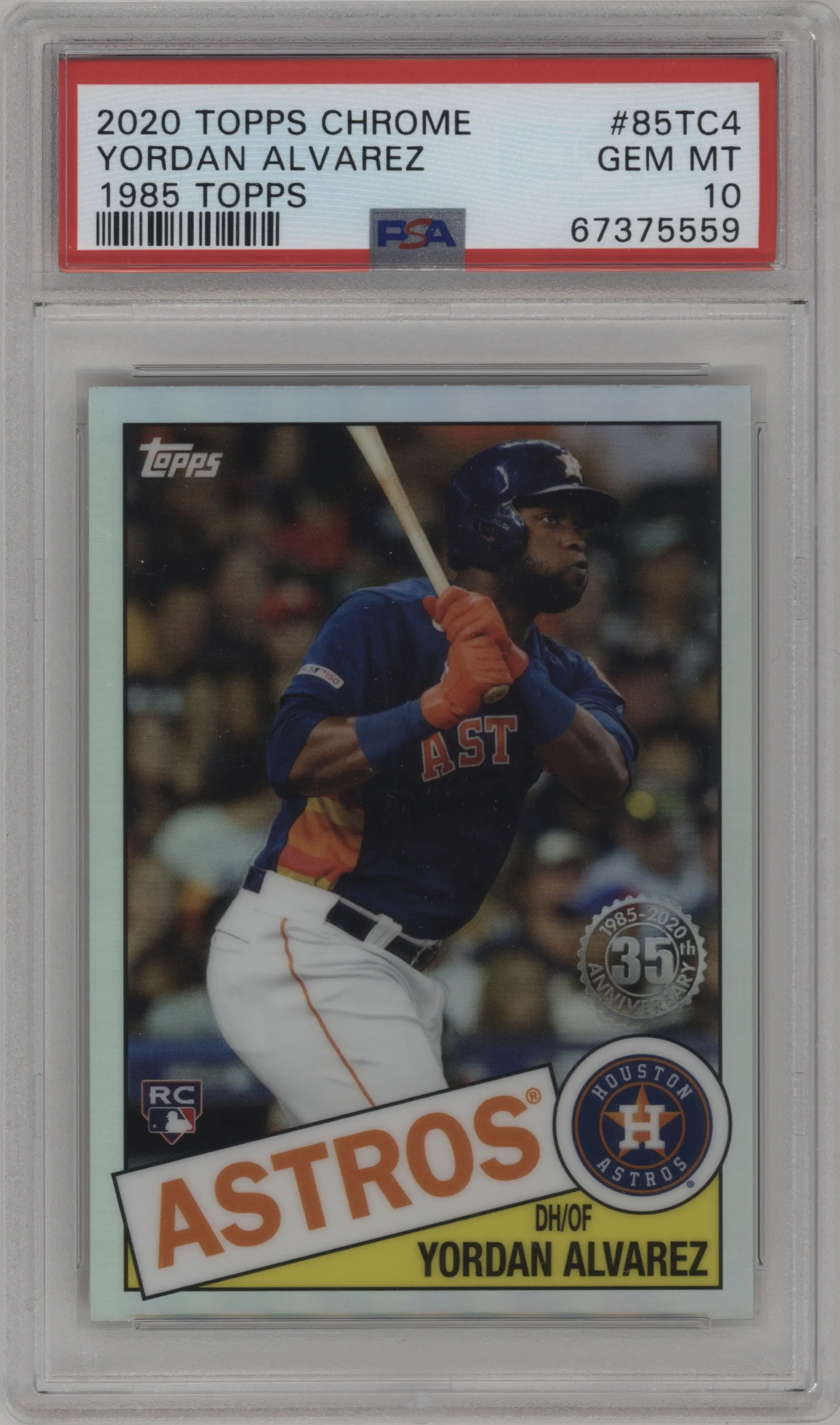 2020 Topps Chrome 1985 Topps Yordan Alvarez #85TC-4 PSA 10