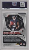 Michael Penix Jr. from the 2024 Panini Prizm set graded by PSA and given an overall grade of 10.