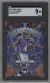 Zay Flowers from the 2023 Panini Mosaic set graded by SGC and given an overall grade of 9.