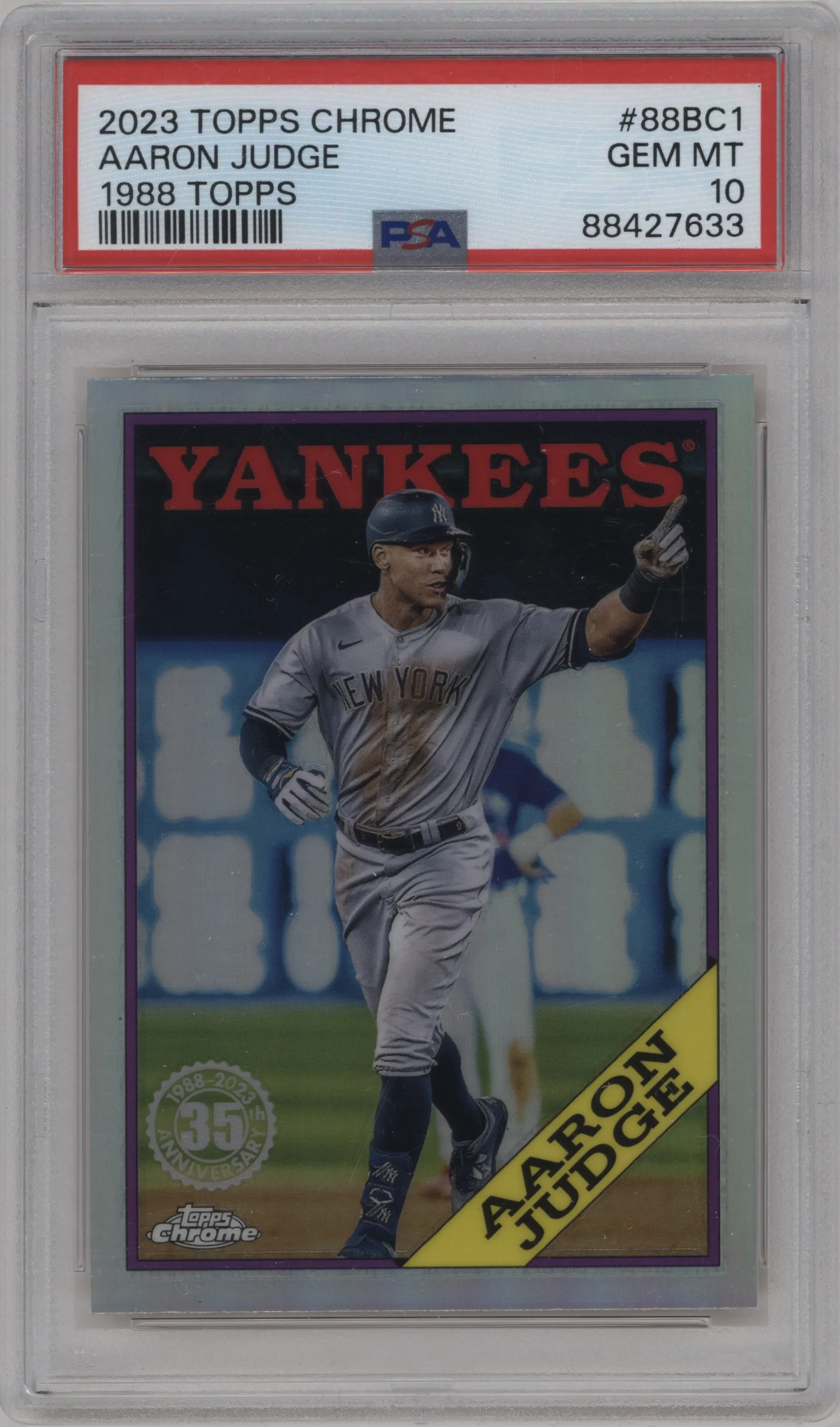 2023 Topps Chrome 1988 Topps Aaron Judge #88BC-1 PSA 10