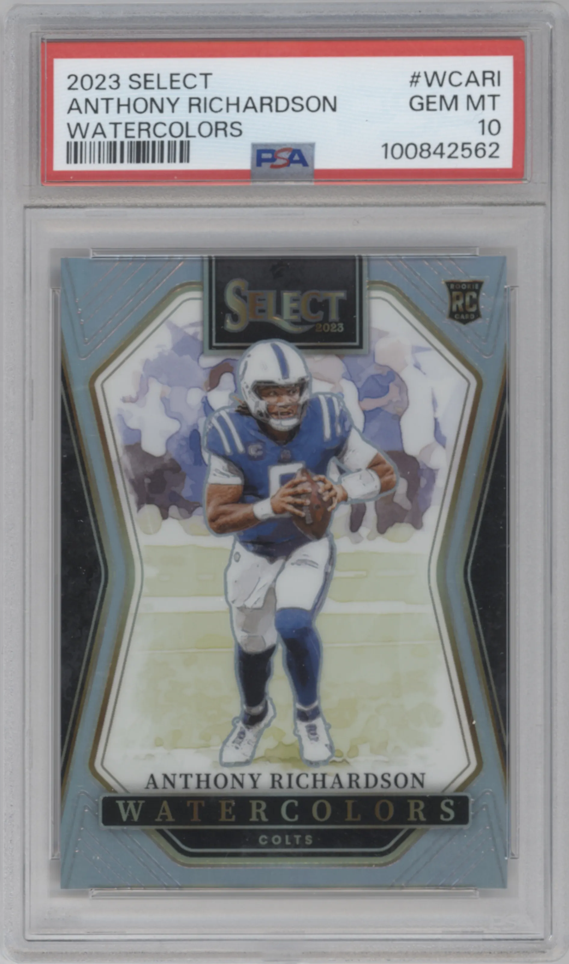 2023 Panini Select Watercolors Anthony Richardson #WC-ARI PSA 10