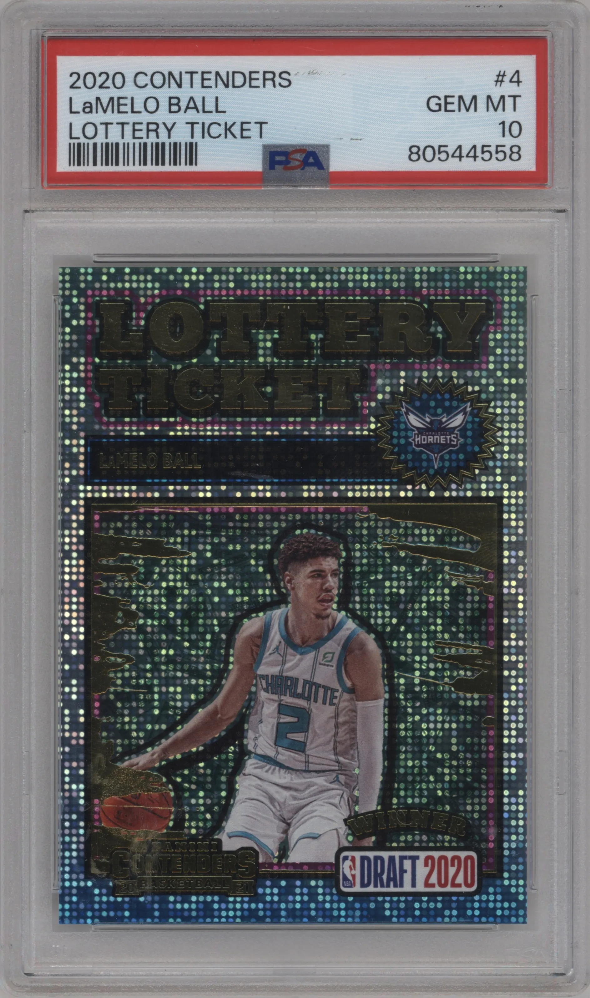 2020 Panini Contenders Lottery Ticket LaMelo Ball #4 PSA 10