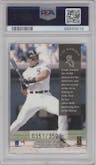 Frank Thomas from the 1997 Leaf set graded by PSA and given an overall grade of 8.