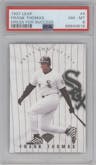 Frank Thomas from the 1997 Leaf set graded by PSA and given an overall grade of 8.