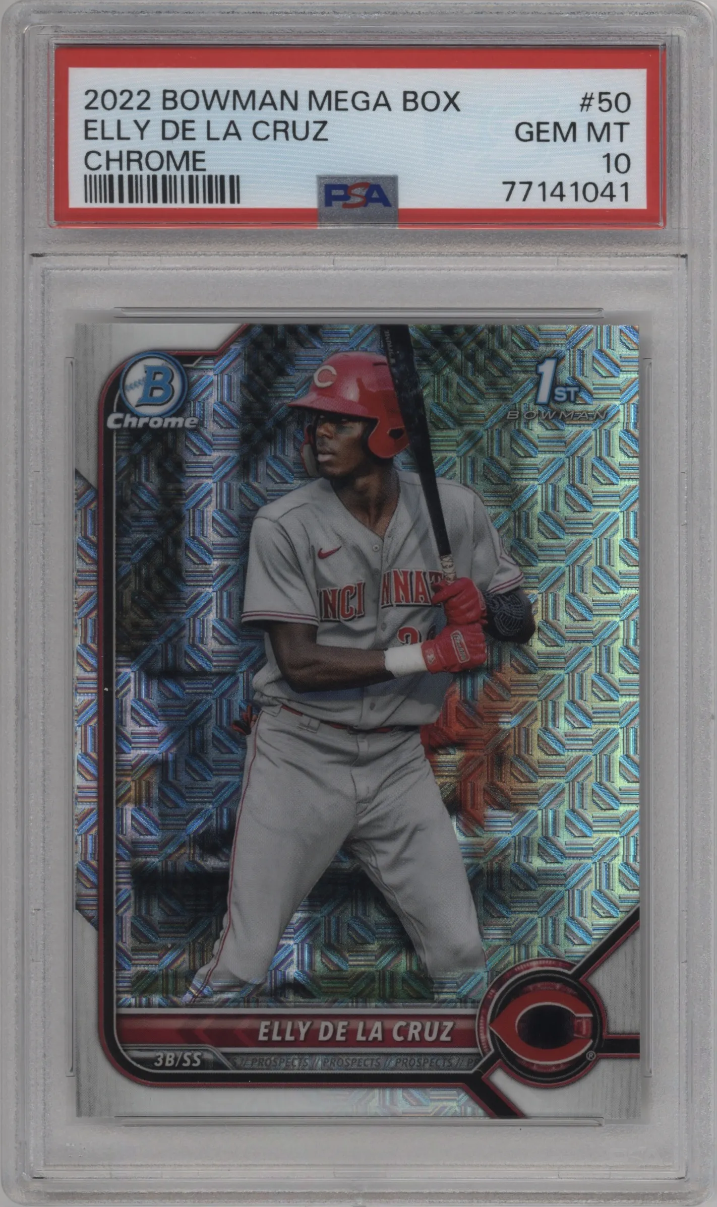 2022 Bowman Mega Box Chrome Elly De La Cruz #BCP-50 PSA 10