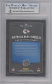 Patrick Mahomes II from the 2017 Panini Donruss Optic set featuring a Holo parallel graded by Beckett and given an overall grade of 9.