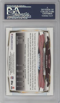 John Brown from the 2014 Topps Chrome set graded by PSA and given an overall grade of 10.