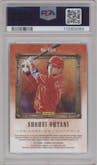 Shohei Ohtani from the 2019 Panini Diamond Kings set graded by PSA and given an overall grade of 9.