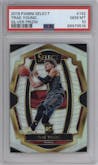Trae Young from the 2018-19 Panini Select  set featuring a Silver Prizm parallel graded by PSA and given an overall grade of 10.